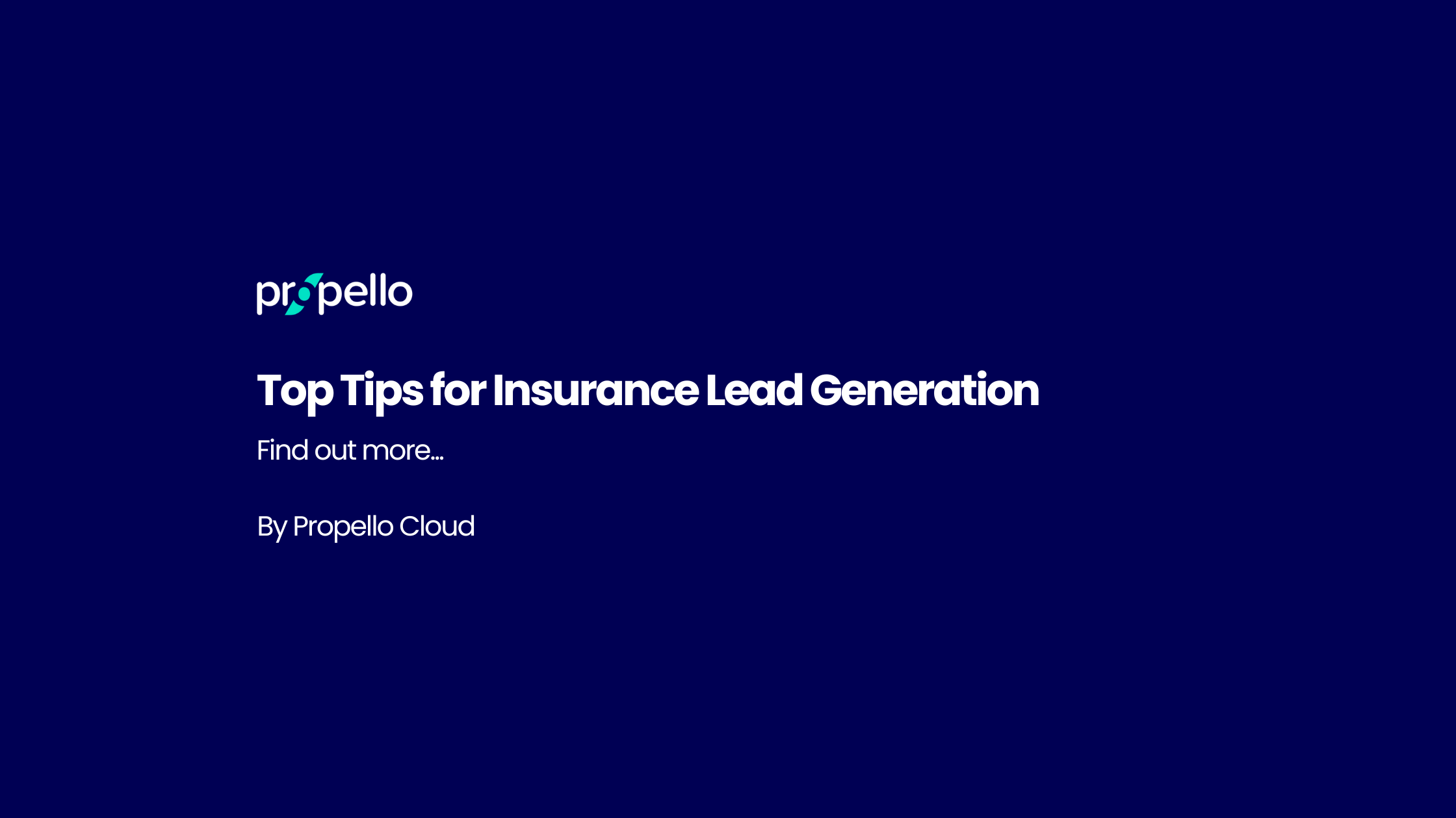 8 Proven Techniques for Insurance Lead Generation Read More Here